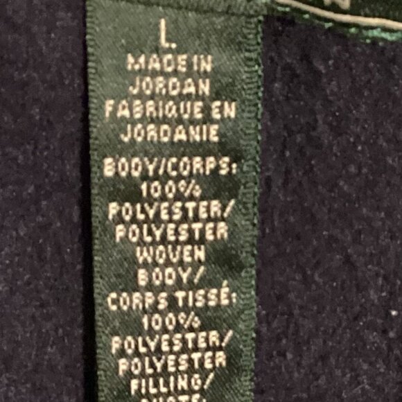 Lauren Ralph Lauren Active Women's Jacket Green Blue Size L High Neck Pockets - Picture 12 of 13